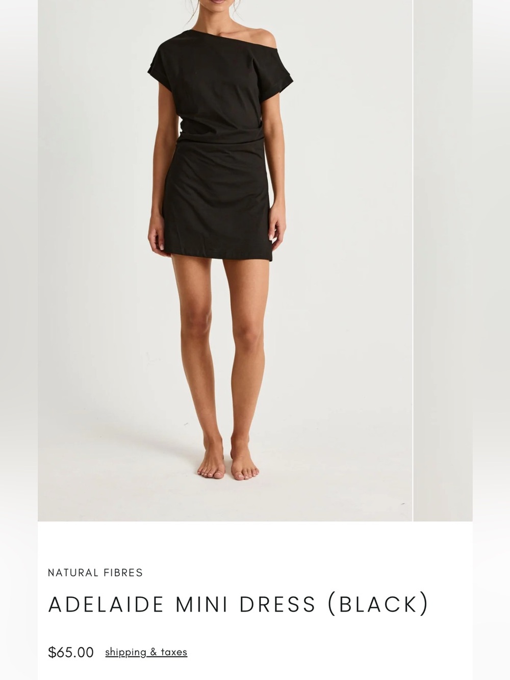 Adelaide Mini Dress in Black